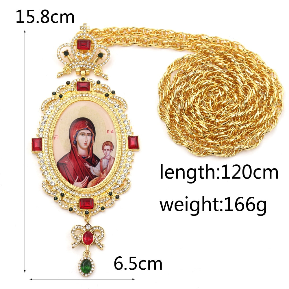 Holy Cross Necklace 8 Byzantine Style Amulets