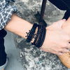 Braided Wrap Leather Bracelets for Men 4Pcs/Set