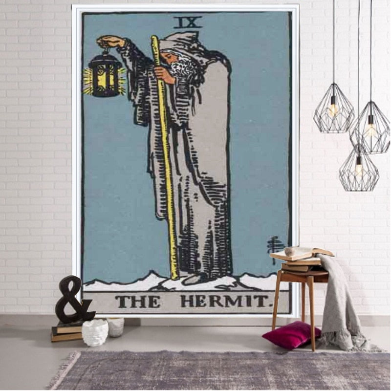 The Hermit: Rider-Waite Tarot Tapestry