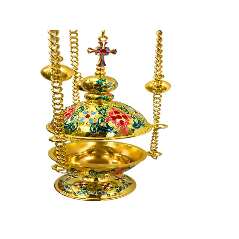 Gold Plated Holy Incense Burner & Blessings