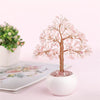 Crystal Feng Shui Money Tree w/ Ceramic Base