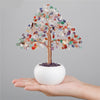 Crystal Feng Shui Money Tree w/ Ceramic Base