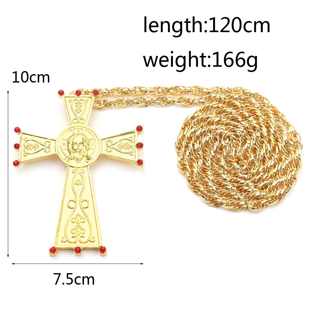 Holy Cross Necklace 8 Byzantine Style Amulets