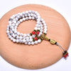 108 Prayer Beads Handmade with Natural White Howlite