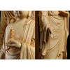 Buddha Sculpture Statue Traditional Hand Carving Out of Solid Wood