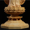 Buddha Sculpture Statue Traditional Hand Carving Out of Solid Wood