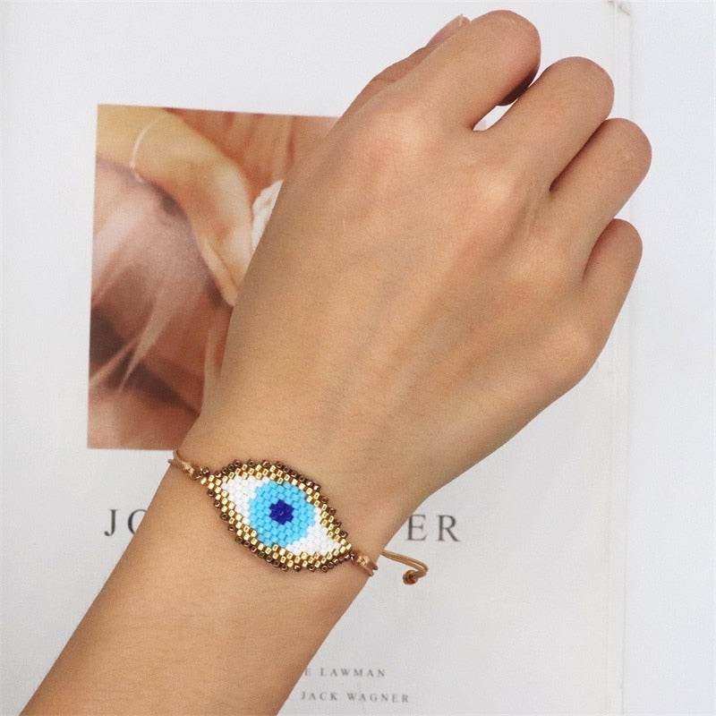 Evil Eye Beaded Bracelet