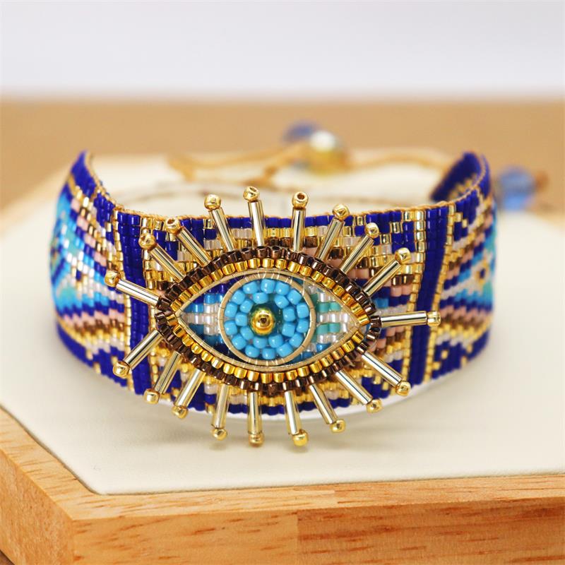 Evil Eye Handmade Beaded Bracelet