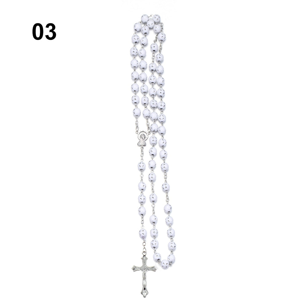 Handmade Round Glass Beaded Rosary