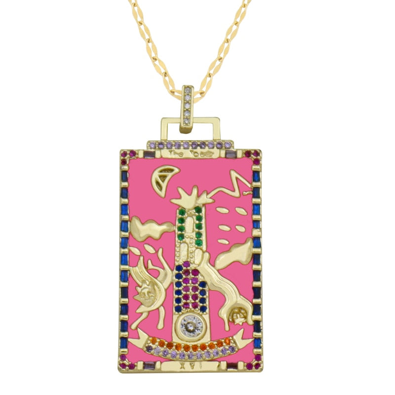 Tarot of the Major Arcana Pendant Necklace