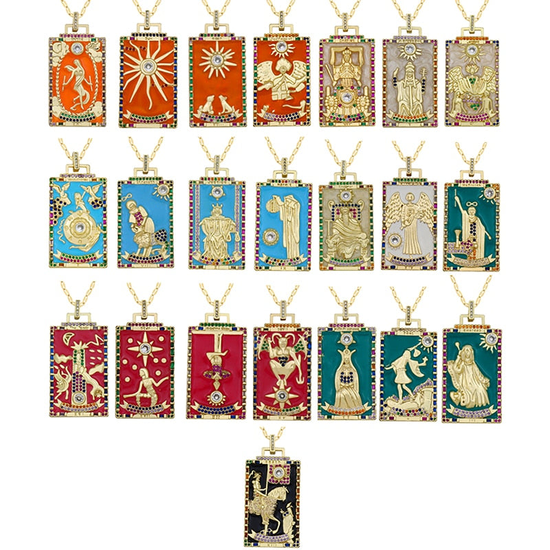 Tarot of the Major Arcana Pendant Necklace