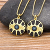 Evil Eye Crystal Pendant Necklace