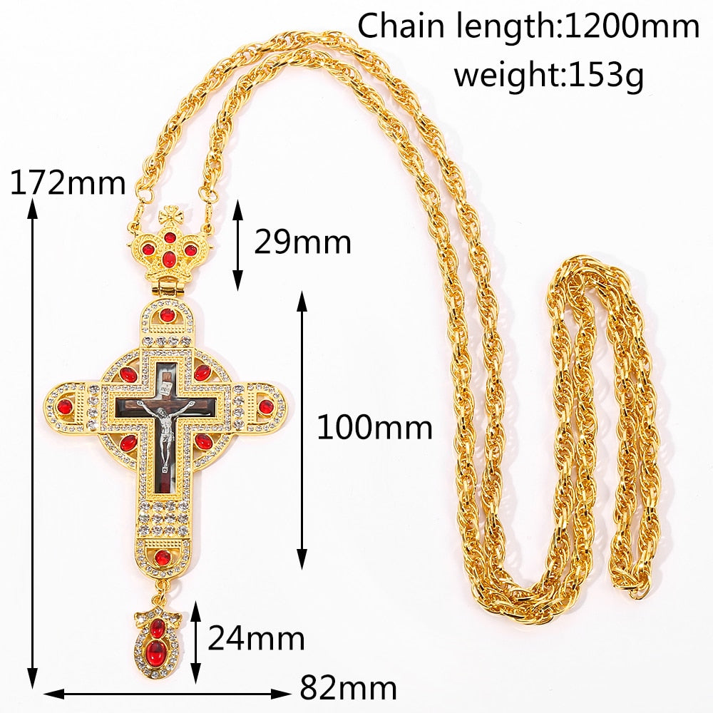 Pectoral Jesus on the Holy Cross Byzantine Style