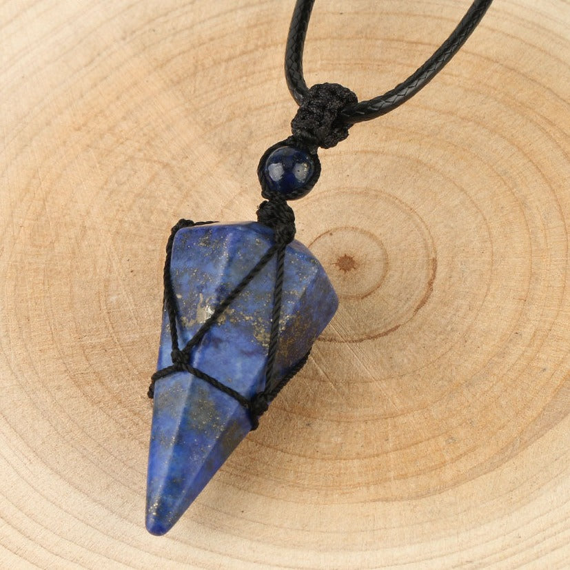 Natural Healing Crystal Pendant Necklace