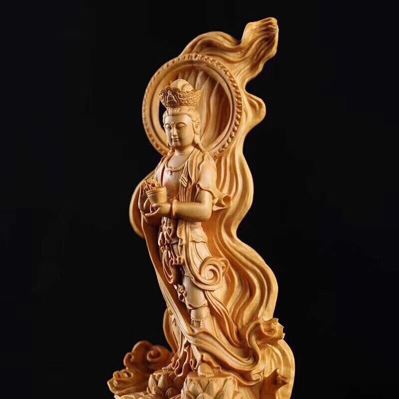 Hand-carved Guanyin Statue