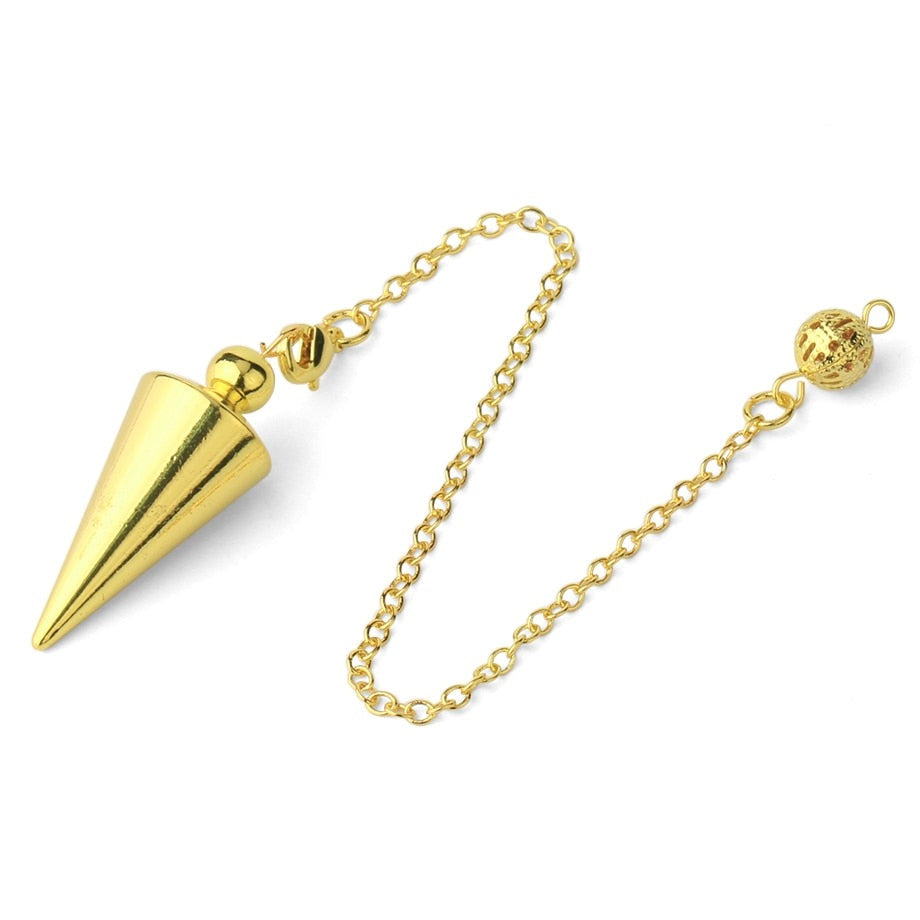 Metal Charm Arrow Cone Pendulum for Divination & Dowsing