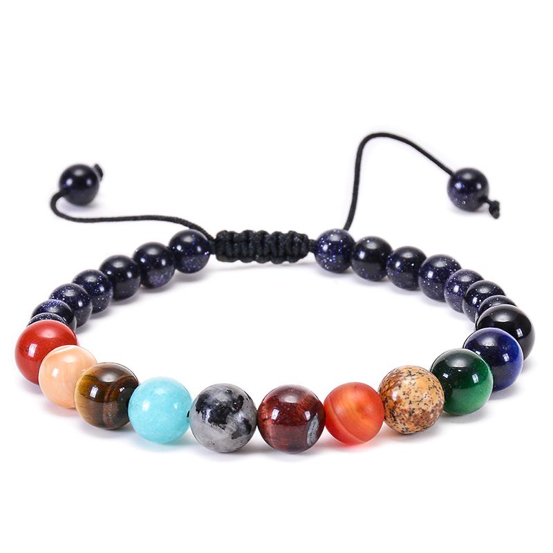 Eight Planets Natural Stone Bracelet