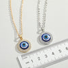 Evil Eye Crystal Pendant Necklace