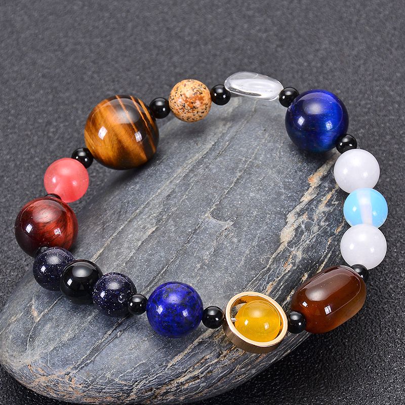 Eight Planets Natural Stone Bracelet