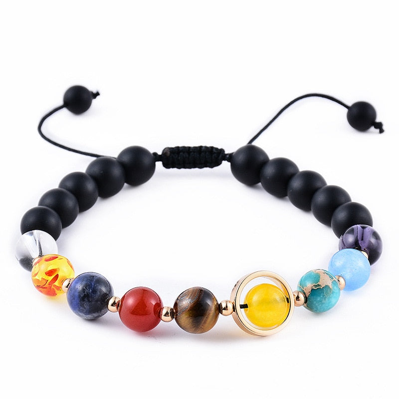 Eight Planets Natural Stone Bracelet