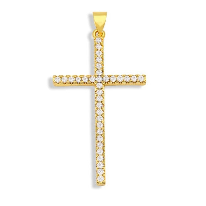 Crystal Cross Pendant Necklace