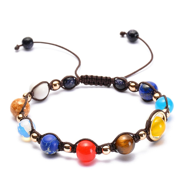 Eight Planets Natural Stone Bracelet