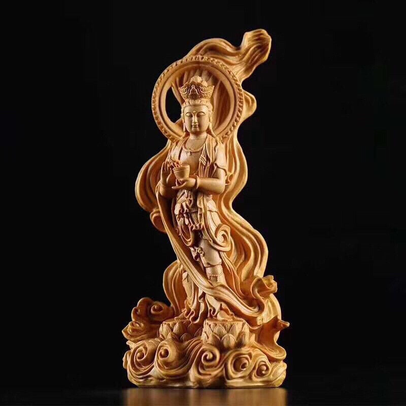 Hand-carved Guanyin Statue