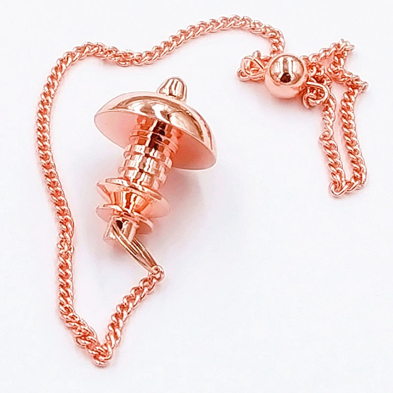 Metal Charm Mushroom Pendulum for Dowsing & Divination