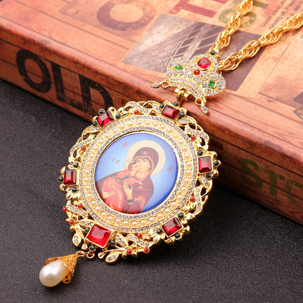 Holy Cross Necklace 8 Byzantine Style Amulets