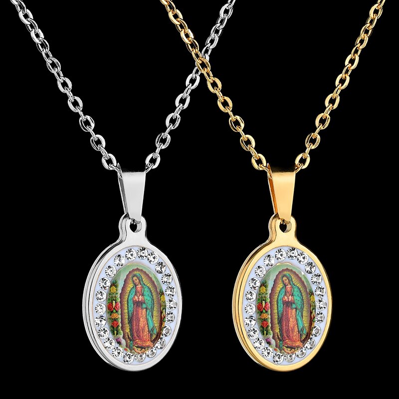 Virgin Mary Pendant Necklace