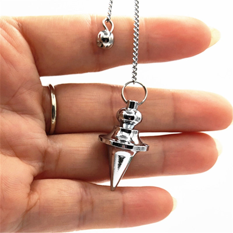 Metal Charm Spin Top Pendulum For Dowsing & Divination