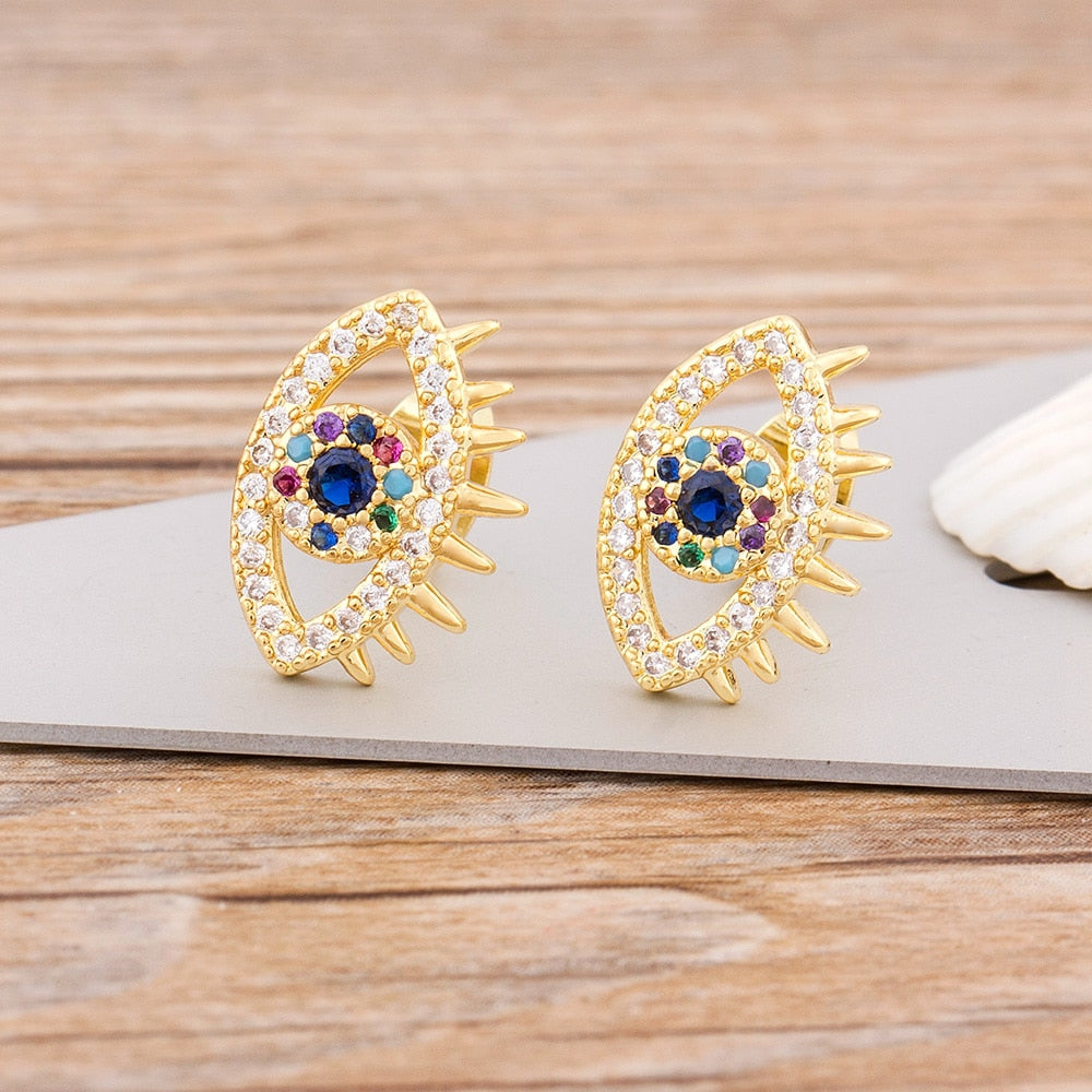 Evil Eye Stud Earrings