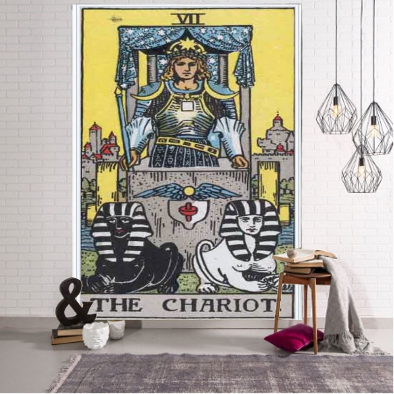 The Chariot: Rider-Waite Tarot Tapestry