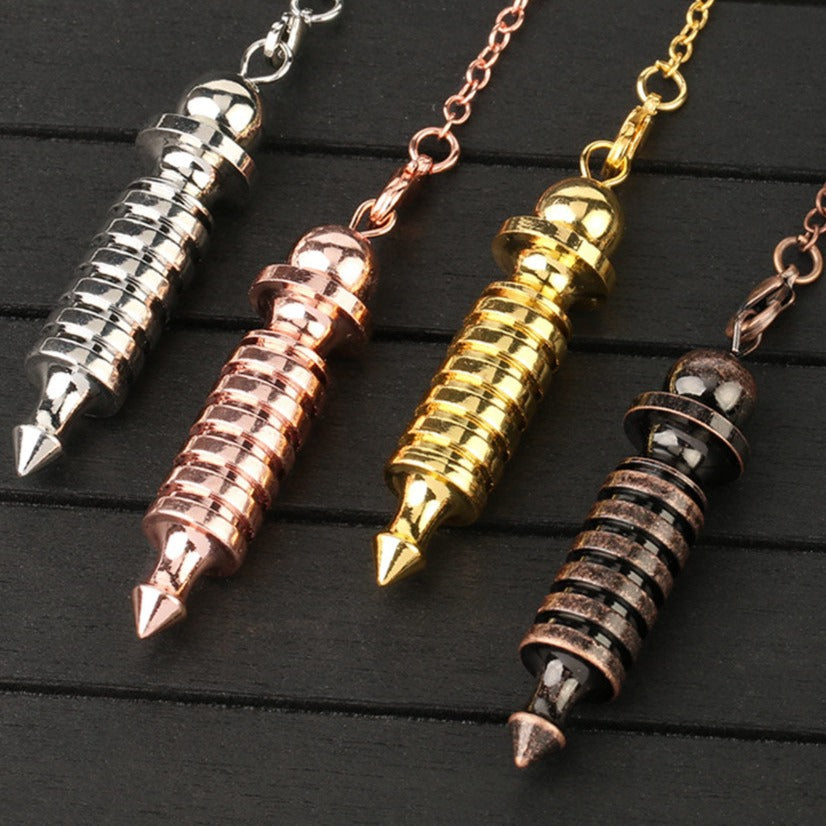 Metal Charm Six Stage Pendulum for Dowsing & Divination