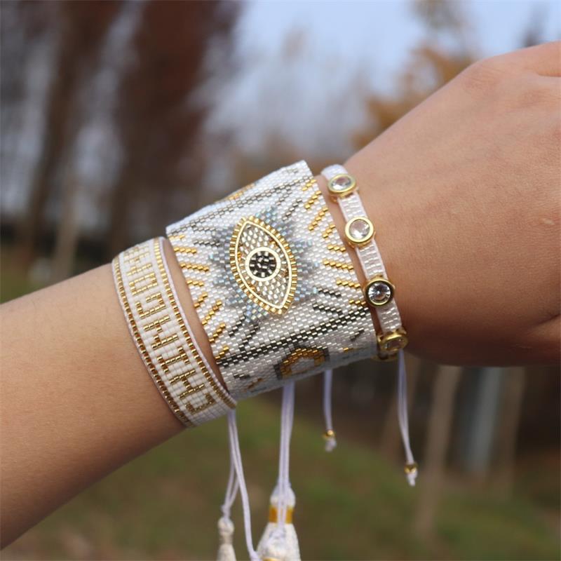 Evil Eye Handmade Beaded Armband