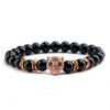 Panther Black Lava Stones Bracelet