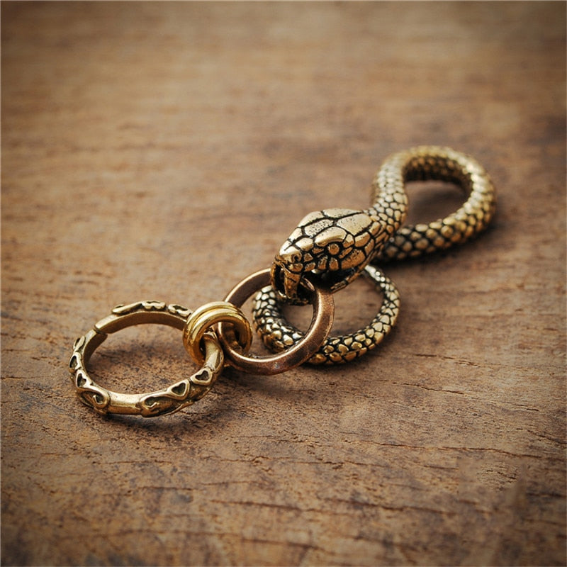 Copper Snake Keychain