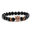 Panther Black Lava Stones Bracelet