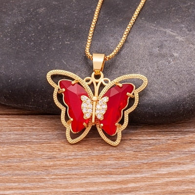 Butterfly Crystal Pendant