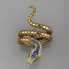 Coiled Serpent Ring for Women