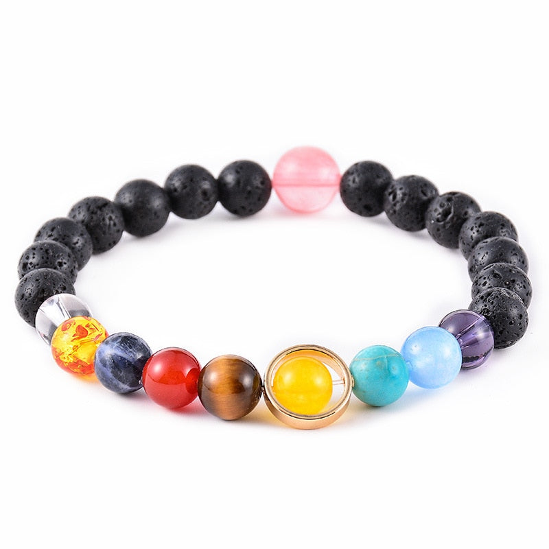 Eight Planets Natural Stone Bracelet