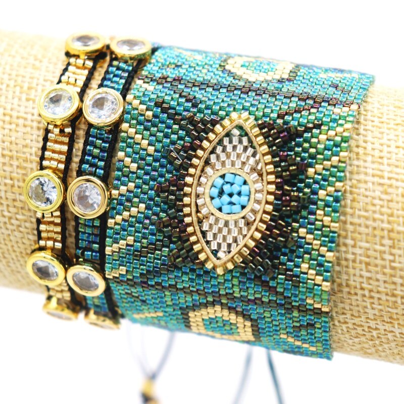 Evil Eye Handmade Beaded Armband