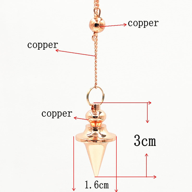 Metal Charm Spin Top Pendulum For Dowsing & Divination