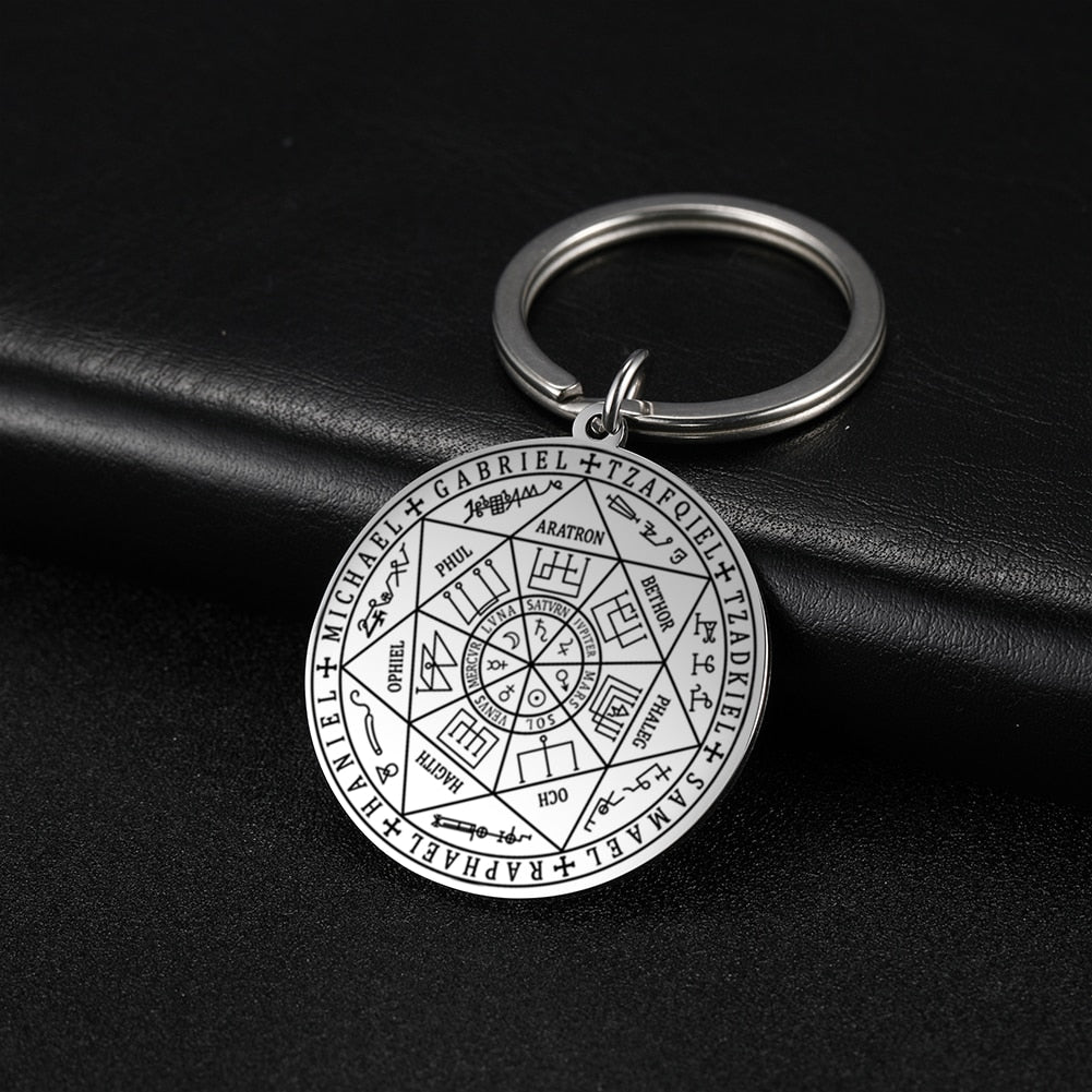 The Seal of The Seven Archangels Keychain