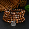 108 Prayer Bead Mala Handmade From Natural Sandalwood