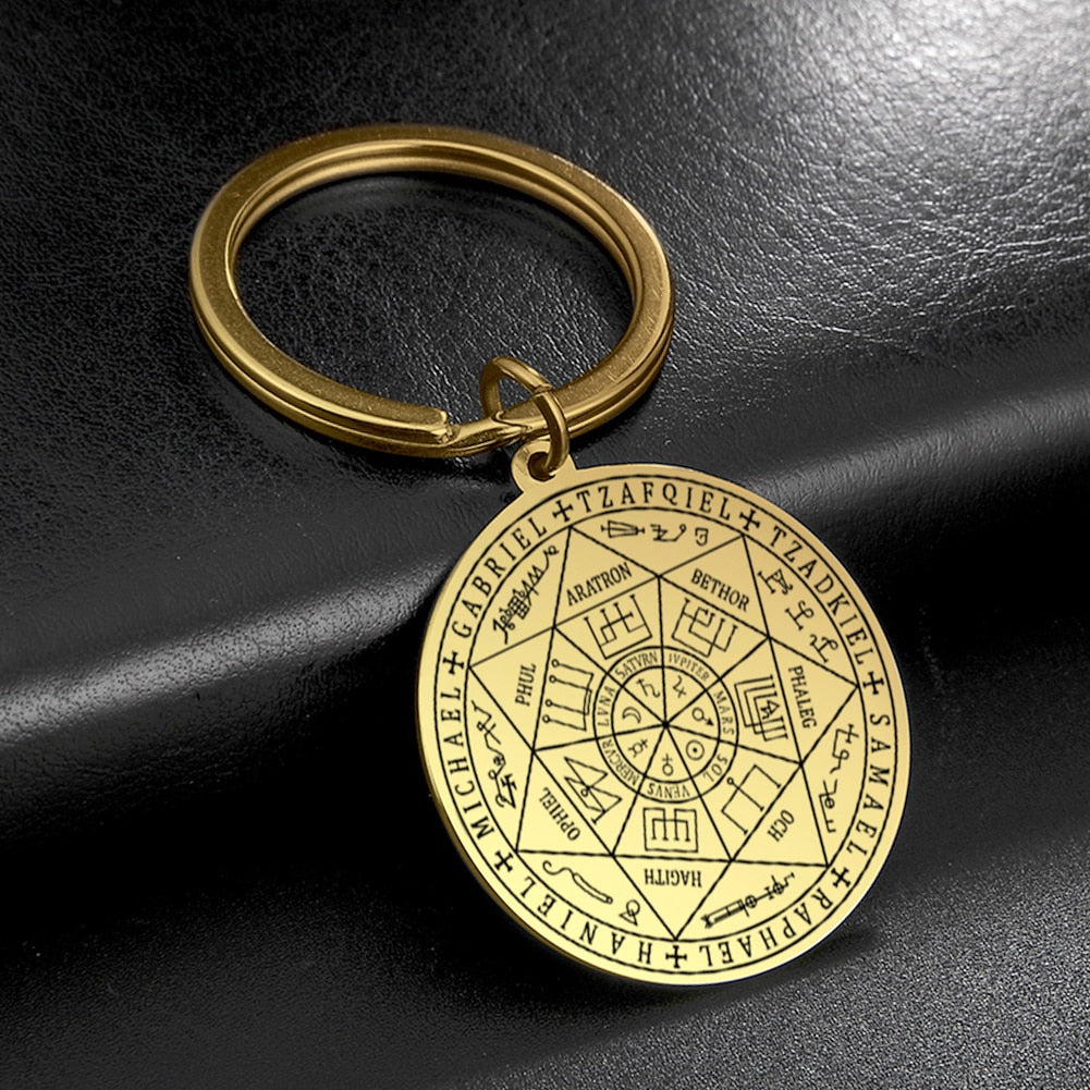 The Seal of The Seven Archangels Keychain