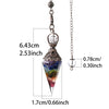 7 Chakra Crystal Pendulum for Dowsing & Divination