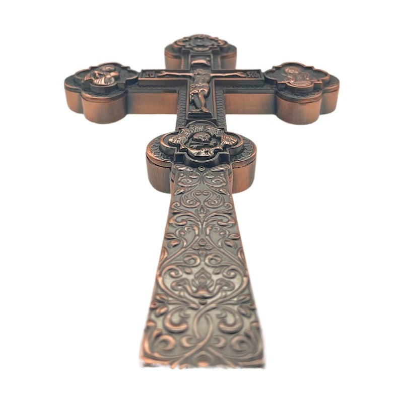 Blessing Cross in Copper, Gold & Silver