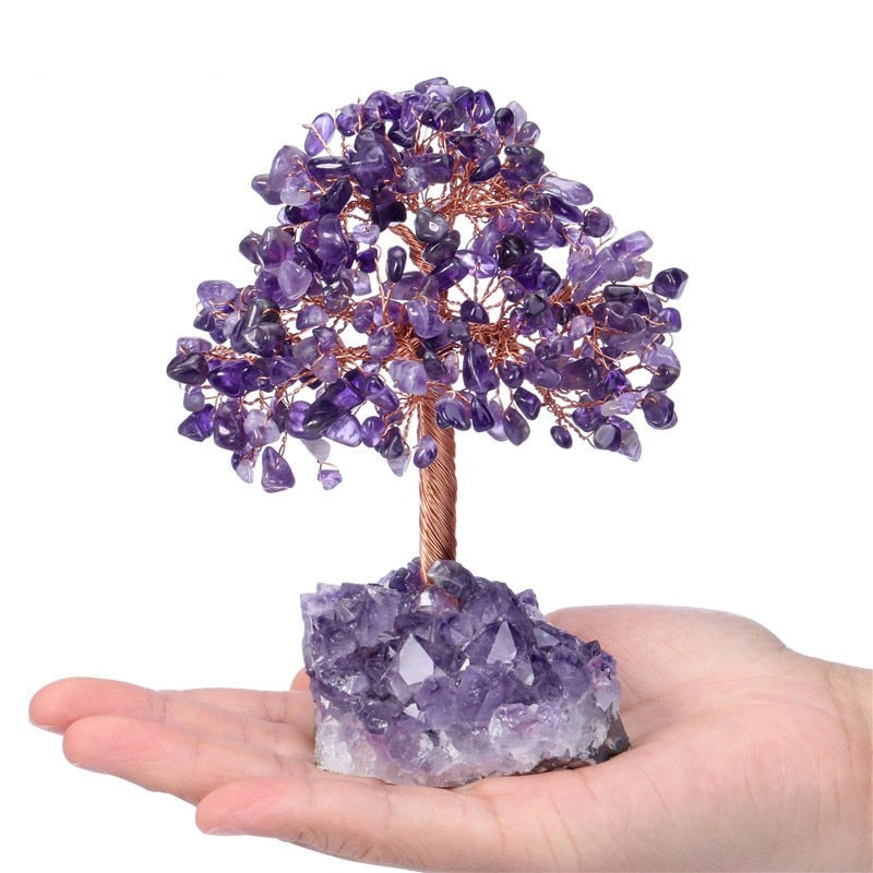 Crystal Money Tree w/ Amethyst Base