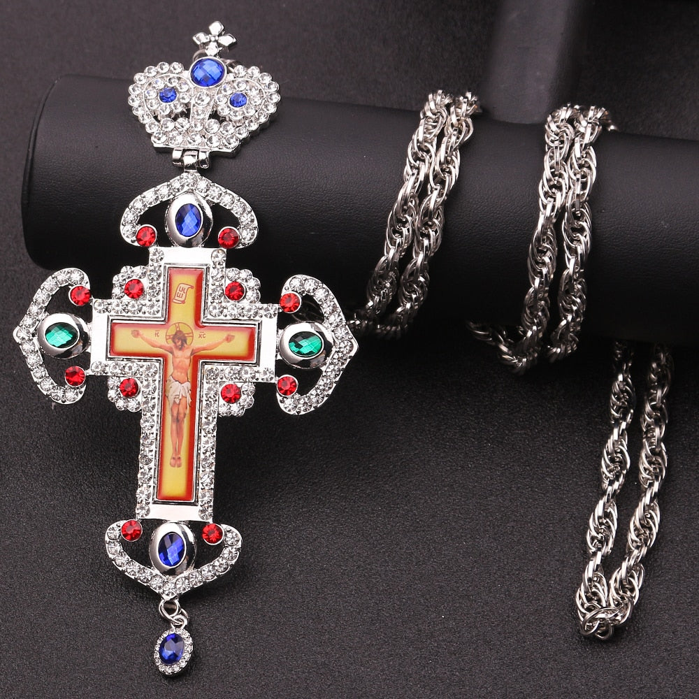 Holy Blessing Cross Byzantine Style Amulet